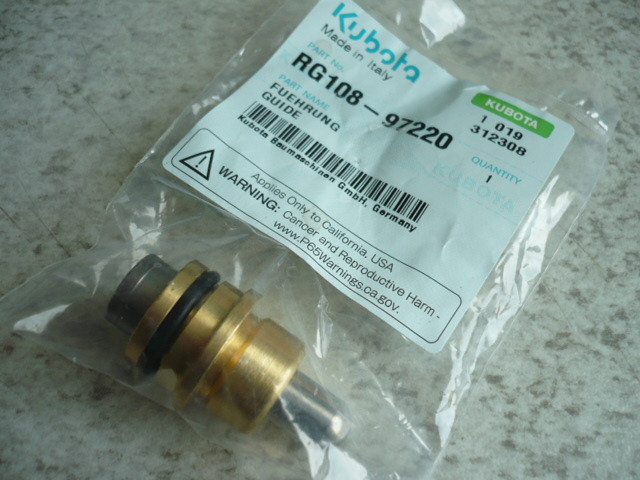 Guide GRP valve pilot valve assy valve guide RG108-97220 Kubota KX71-2 Alpha
