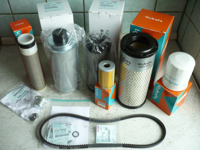 Service Maintenance Kit Filter Set Oil Filter Fuel Filter Kit Kubota KX61-3 / KX71-3 / KX91-3 / KX101-3 / U35-3