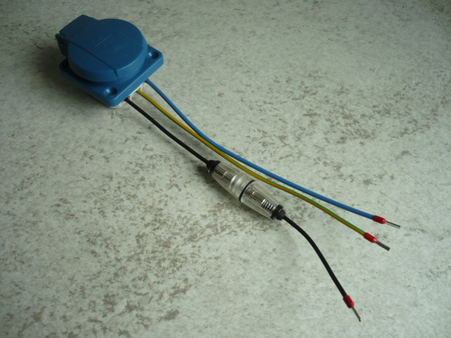 Socket Connection socket Light current fuse Cable damp-proof socket Maha ECON 3