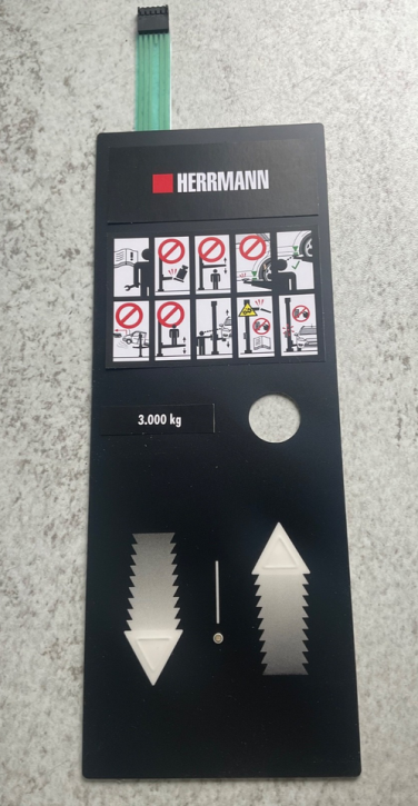 Membrane keypad, Cripflex connector, control unit Herrmann Eco Lift 2.30