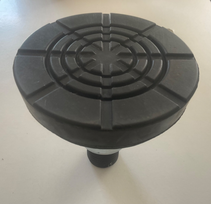 Mounting assembly with turntable, support plate, and rubber pad (AC Rotary, Zippo, Consul)