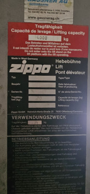 Lifting nut + safety nut + Locking plates for Zippo lift type 1401 1411 1412 / 4 tons lift