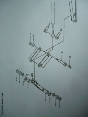 Bucket pin set pins rings pin set bucket link Yanmar B22 mini excavator ADC00500