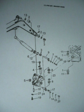 Bolt bushing set gasket pin set bracket boom Yanmar B18 mini excavator ADA00301