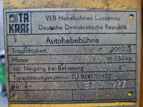 gasket kit Kautasit for VEB Takraf Lunzenau scissor lift car lift 2 tons