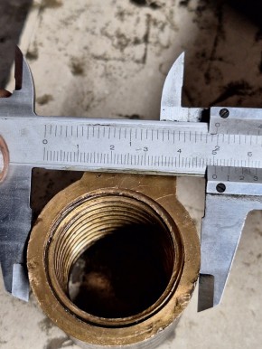 safety nut for Ravaglioli RAV lift KPN versions (70mm long, left-hand thread, one motor)