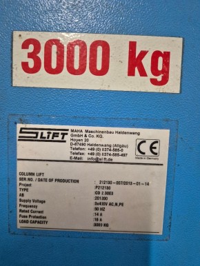 Lifting nut + safety nut in Set for Slift lift Type CO 2.30 E3 (3 tons) CO 2.35 E3 (3.5 tons)