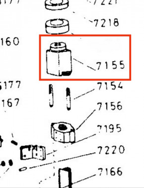 Load nut Spindle nut ISTOBAL 42714 42712-00 Lift / Housing No. 71214 Spare parts No. 007155