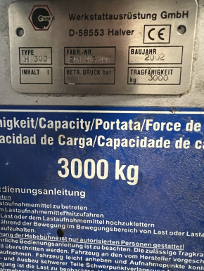 cover band for MWH Consul lift Type H 300 old version