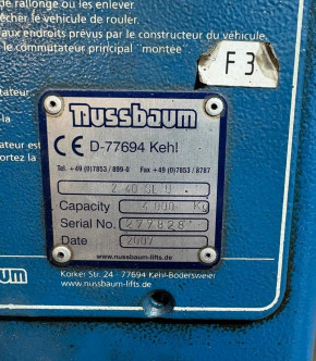 original flat belt, v-belt for Nussbaum Lift Type SLE 2.25 2.30 2.32 2.40 / ATL ATS (Cable-controlled)