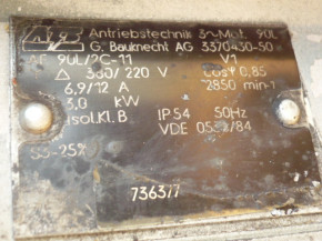 ATB AF90L Motor Electric Motor Drive Spindle Control Zippo Lifting Platform 62.10.140