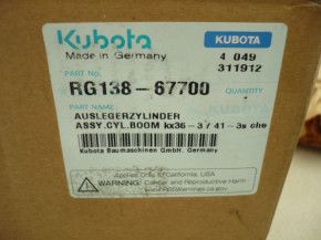 Boom cylinder mounting arm cylinder boom Kubota KX41-3 36-3 excavator RG13867700