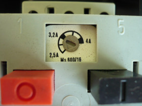 Main switch motor protection switch MS600/16 EAW VEB DDR lifting platform saw E 2.5-4A