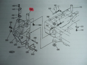 pin bolt locking pin locking pin pin Kubota KX41 KX41-2 mini excavator 6972166450