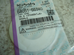 Spacer washer shim shim Kubota KX41-3 S (V) 6805166340