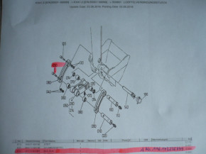Screw bolt connecting piece link bucket Kubota KX41-2 mini excavator 0117351065
