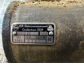 DDR alternator VTA Takraf forklift DFG 2002 2N VEB Fortschritt IFA 12V