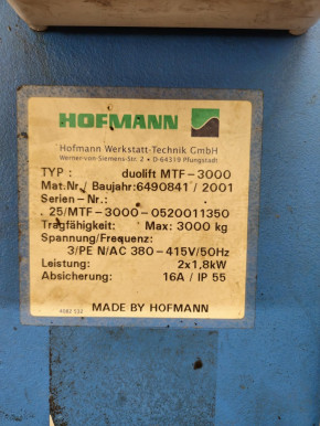 SPZ v-belt, drive belt for Hofmann Duolift Type MTF 3000 / MTF 3000-2V