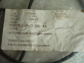 O'Ring O-Ring JAB seal stamp sealing hydraulic cylinder J.A.Becker 074179