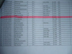 Service maintenance kit wear parts set rubber buffer kit Ammann AVP 3510 L70 engine