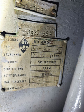 Lifting nut for AFIT Sopron Typ CE 205, CE 206 H / AFV Sopron CE 205 / CE 205T lift (with trapezoidal thread 49x6, 70mm length and 68mm outside diameter)