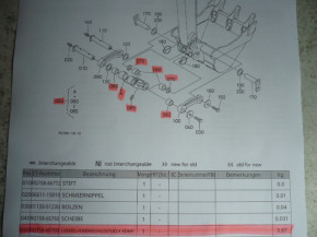 Coupler RG15866700 Arm Bush Rings Kubota KX15-4 / KX16-4 / KX18-4 / KX19-4