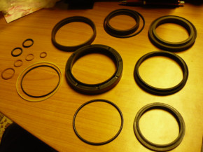 Seal kit gasket support ring gasket hydraulic cylinder Becker GHUST 15 lift