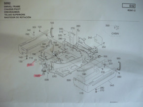 Bush bearing bush Steel bush Bock bush Kubota KX41-3 019 mini excavator RG13841130