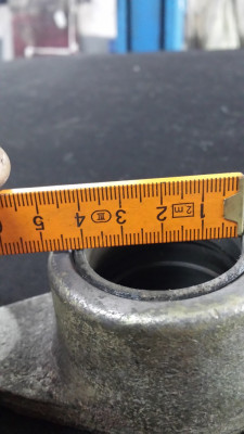 Plain bearing, DU-bushing, slide bearing for Hofmann Duolift type GTE 2500, MTF 3000 (for lower bearing flange)