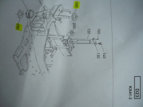 Pressure ring washer swivel bracket collar Kubota KX41-3 019 mini excavator RG13866480