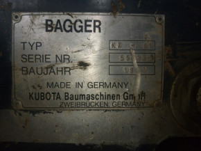 engine swing drive Kubota KX41 mini excavator 6819161282
