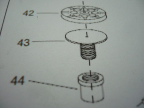 Threaded socket, support plate, support plate, Hofmann lift pad GT 2.5 / GTE 2500 / MTF 3000 / STE 2500