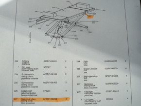 Sliding disc sliding piece sliding block nussbaum Unilift Uni-Lift 3500