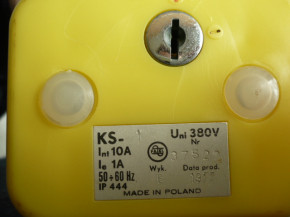FAEL pendant control, control bottle Typ KS-1 for VEB DDR work platform Type FHB 12.1