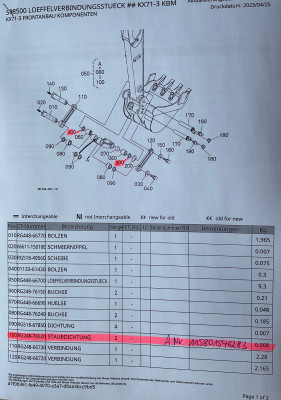 Dust seal seal bush seal dust Kubota KX71-3 mini excavator RG24876520