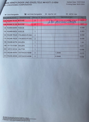 Bearing bush swing arm bush RG24876150 RG248-76150 bush plain bearing Kubota KX71-3