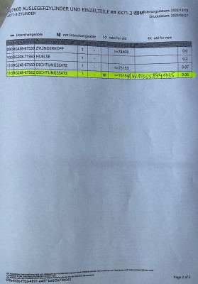 Gasket seal gasket kit cylinder seal kit Kubota KX61-3 KX71-3 RG24867562