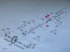 Sealing ring gasket sealing kit clamping device seal Kubota U20-3 Alpha / KX61-3 71-3 6824121550
