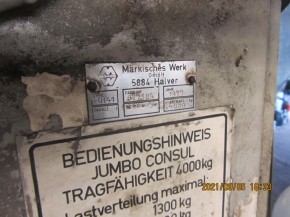 Lift nut, load nut (old version) for MWH Consul Jumbo H0141 / H050 / H040 / H080 (5 tons), H015 (4 tons)