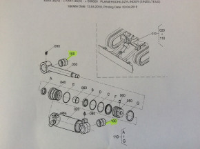 Bushing Steel bush bearing bushing Plow cylinder bush Kubota KX41-3 mini excavator RG03867660