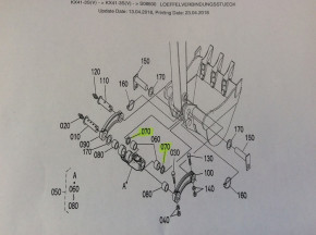 Dust seal 120 70 Part no. RA111-6733-0 Kubota KX41-3V Mini Excavator