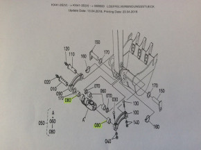 Bush Steel bush Bearing bush Kubota KX41-3 KX015-4 KX016-4 KX018-4 KX019-4 spoon connector mini excavator boom RG13866780