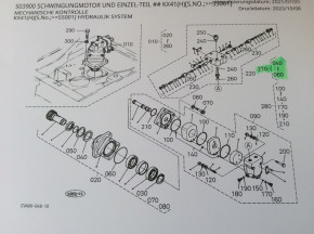 Gaskets seal gasket kit swing motor gasket kit Kubota KX41 68311-69480