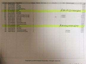 Pin socket pin locking pin arm pin Kubota KX41-3 RG13866650