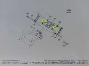 Bushing steel bushing bearing bush Kubota KX41 mini excavators 6942166630 6872166630