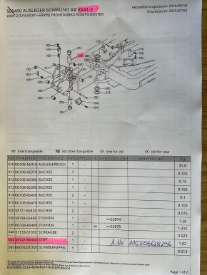 pin bolt locking pin locking pin pin Kubota KX41 KX41-2 mini excavator 6972166450