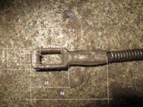 Original Brake cable, bowden cable for Takraf VTA DFG 3202 /N fork-lift truck