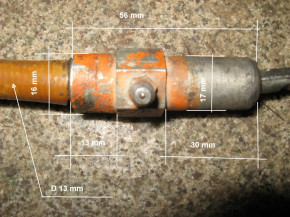 Original Brake cable, bowden cable for Takraf VTA DFG 3202 /N fork-lift truck