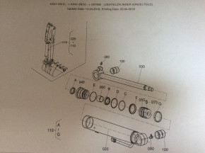 Bushing Steel bush bearing bushing Plow cylinder bush Kubota KX41-3 mini excavator RG03867660