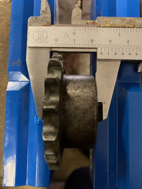sprocket wheel for ISTOBAL 42712-00, 42712-04, 42714-00, 42714200, 4271400 or Blitz Sprint lifting platform (1/2 inch sprocket down with locking pin)